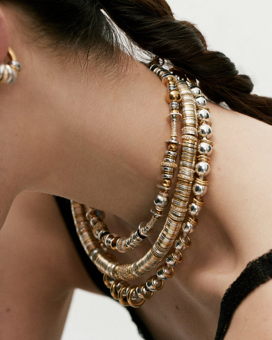 Nefertiti Necklace Gold & Silver – Sigal Paris
