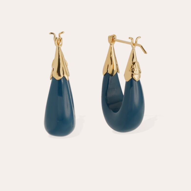 ECUME NAVY EARRINGS