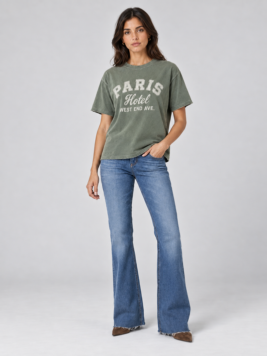 Paris Hotel T-Shirt Olive Branch