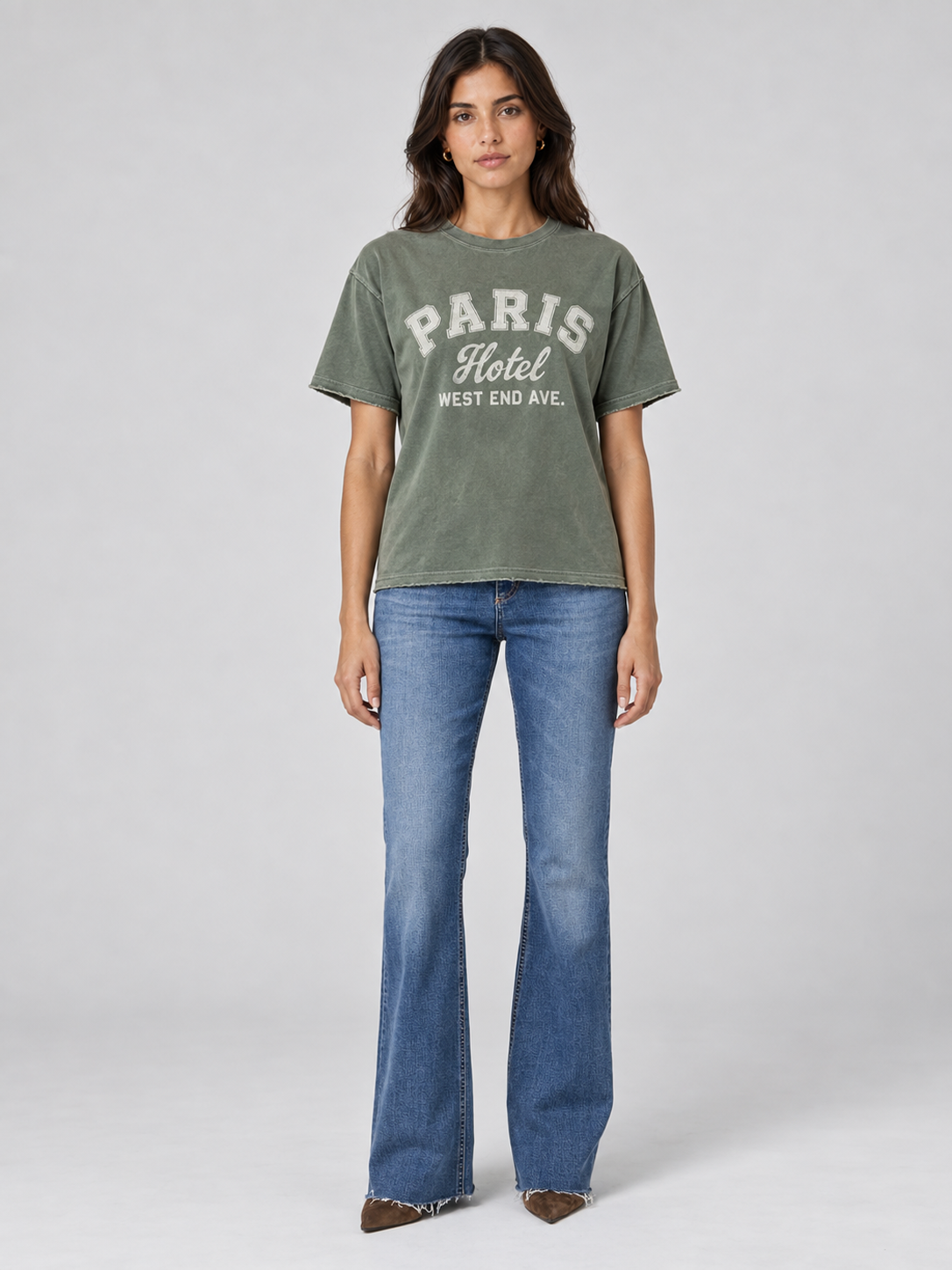 Paris Hotel T-Shirt Olive Branch