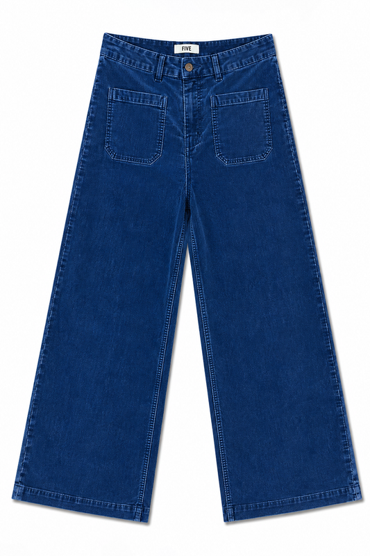 Lucia Corduroy Pants Navy – FIVE Paris