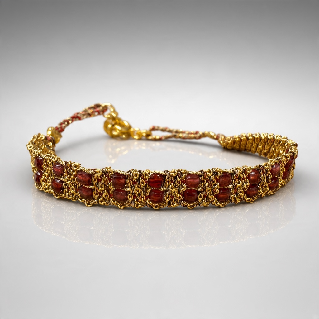 Sun Bracelet Garnet