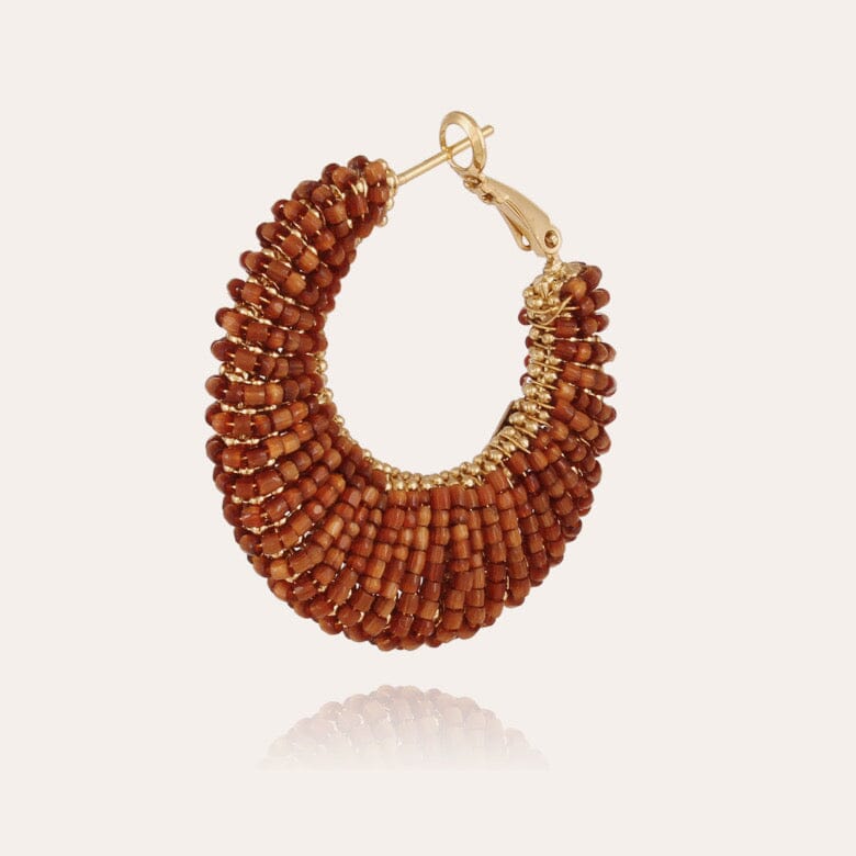 Izzia Earrings Brown