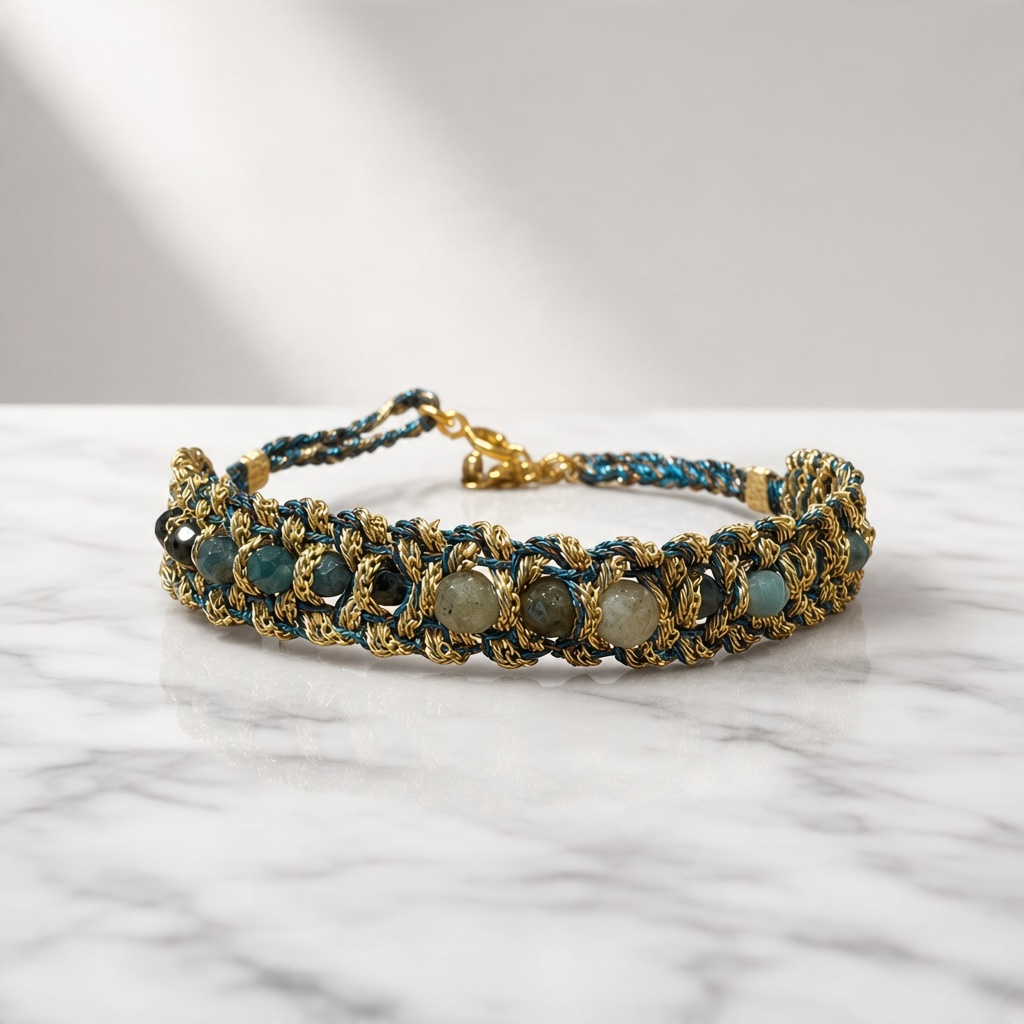 Candy Bracelet Blue Tourmaline & Labradorite