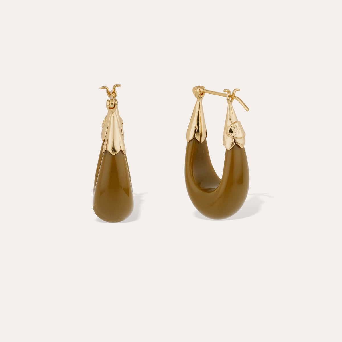 Ecume Small Earrings Khaki