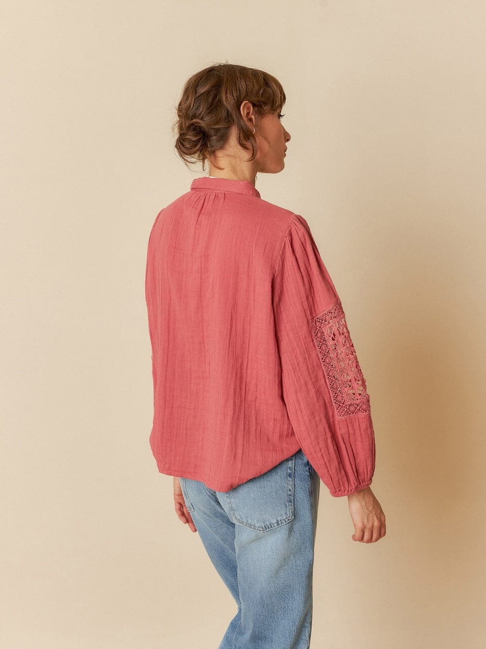 GAUZE SHIRT PINK