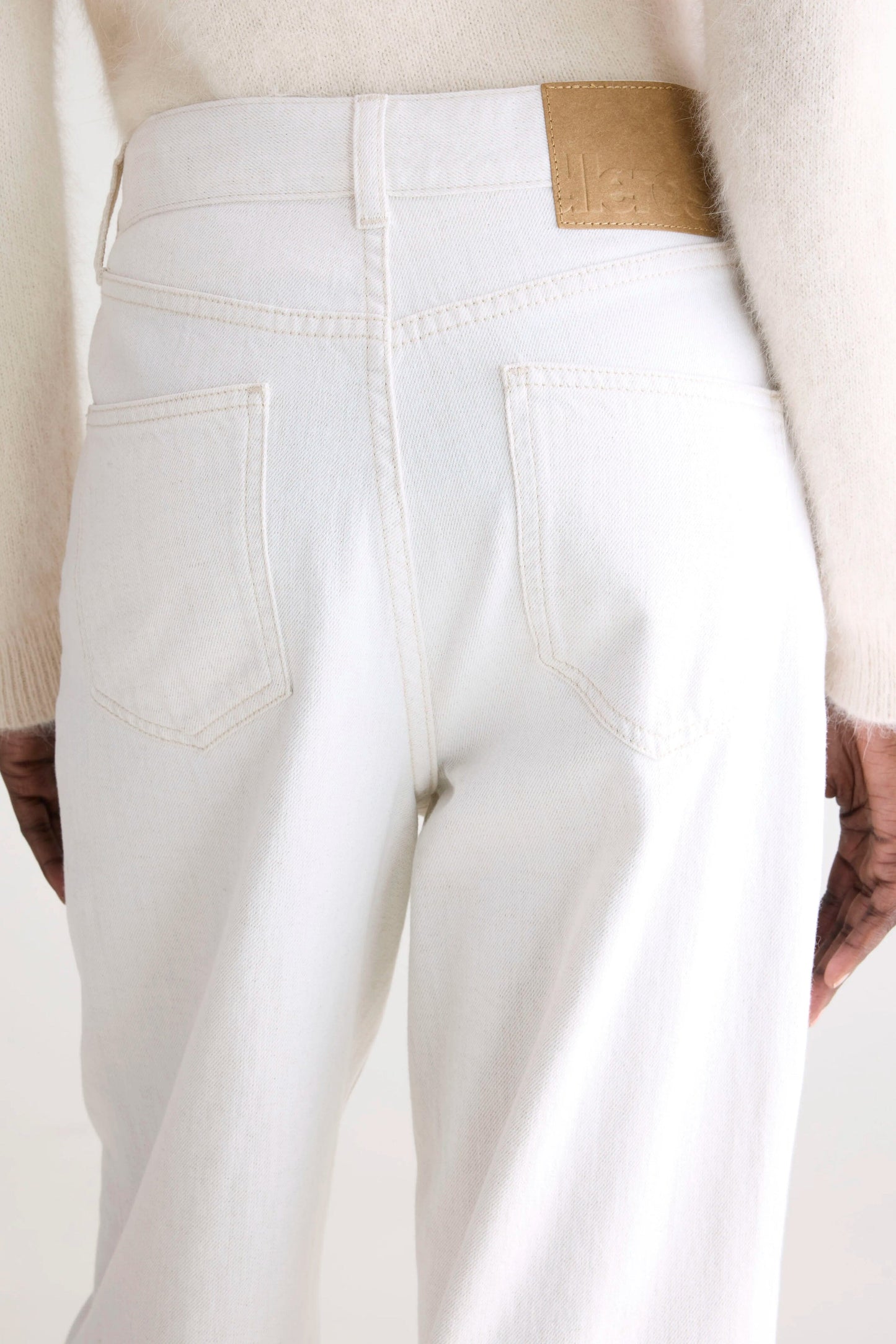 PARTHE JEANS WHITE DENIM