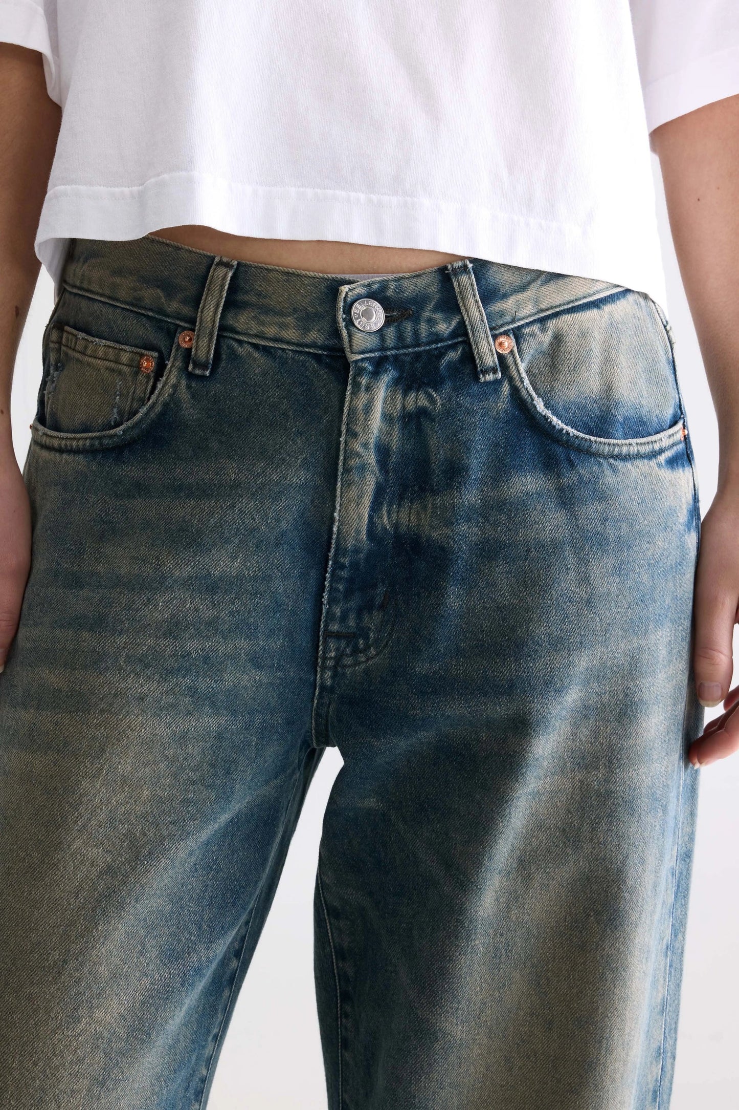 Kansas Wide Jeans Dusty Blue