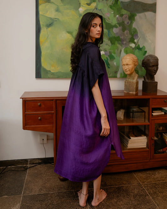 Sarah Dress Purple Ombre