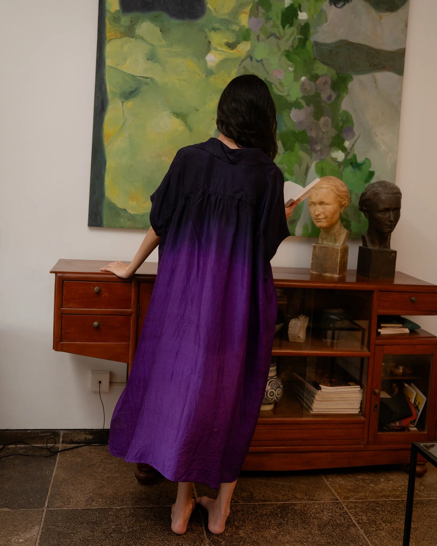 Sarah Dress Purple Ombre