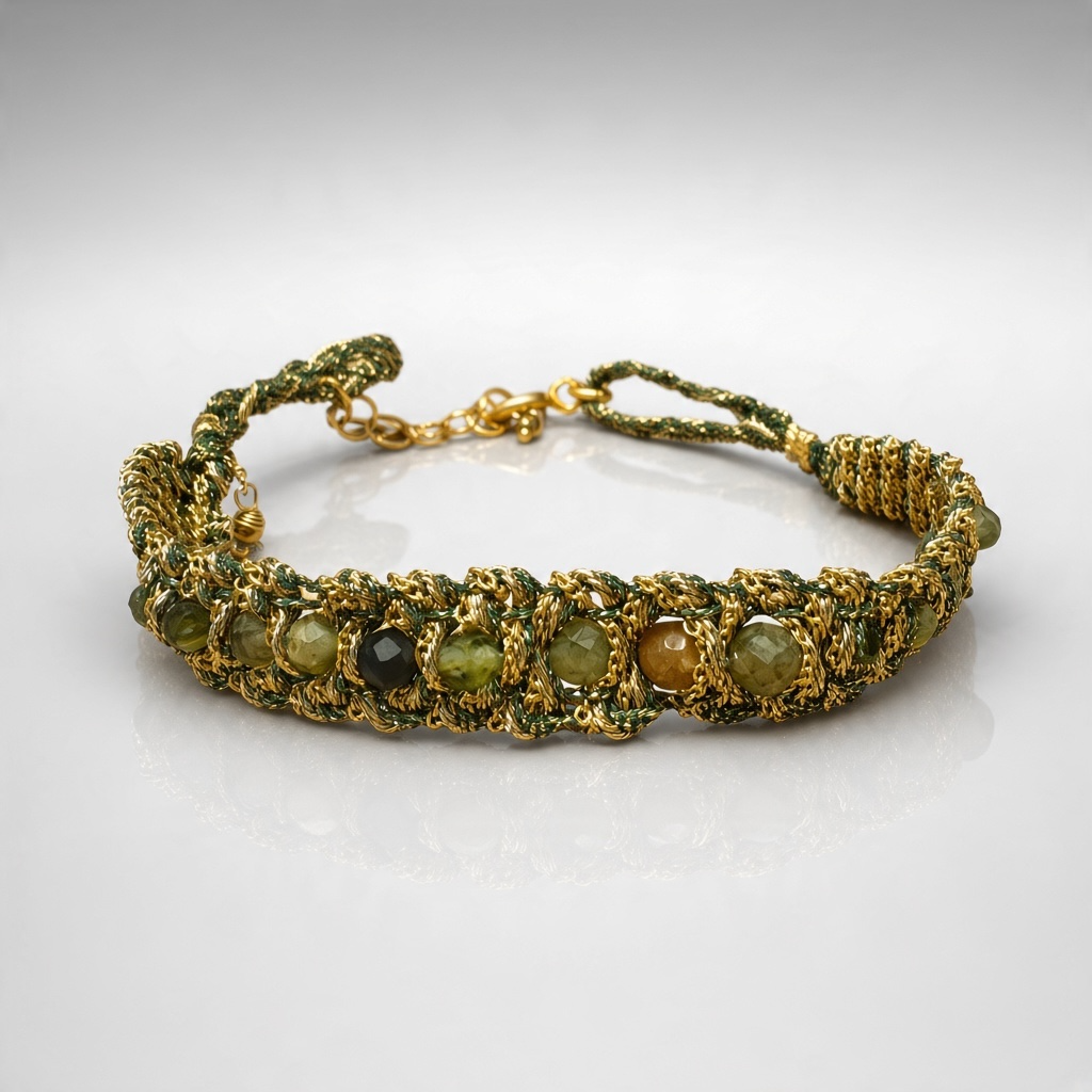 Candy Bracelet Peridot & Green Garnet