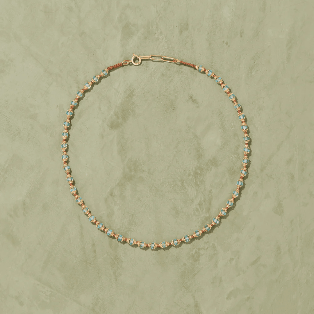 Kamilah Necklace Blue Topaze