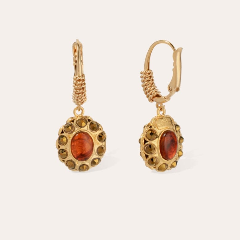 TAO SPLASH EARRINGS BROWN
