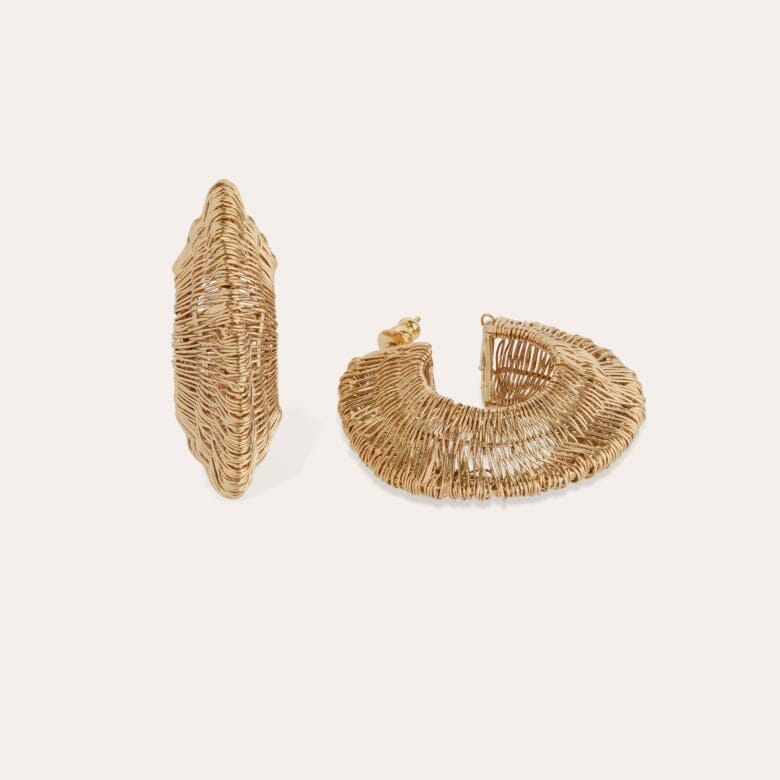 CROCUS FILEA HOOP EARRINGS