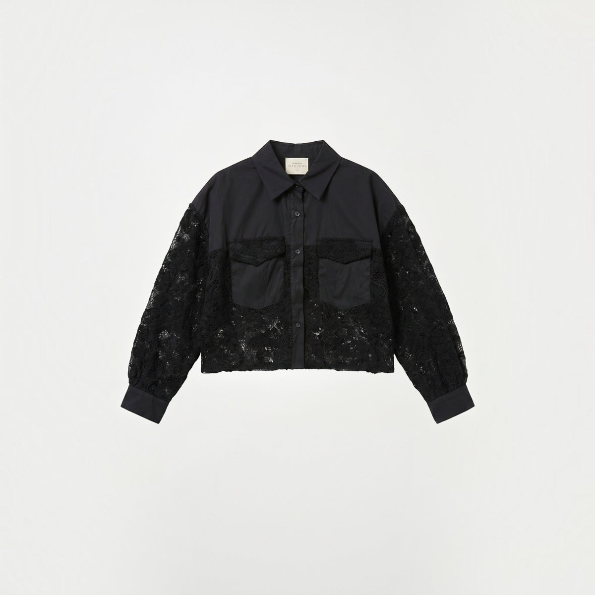 Helen Lace Shirt Black