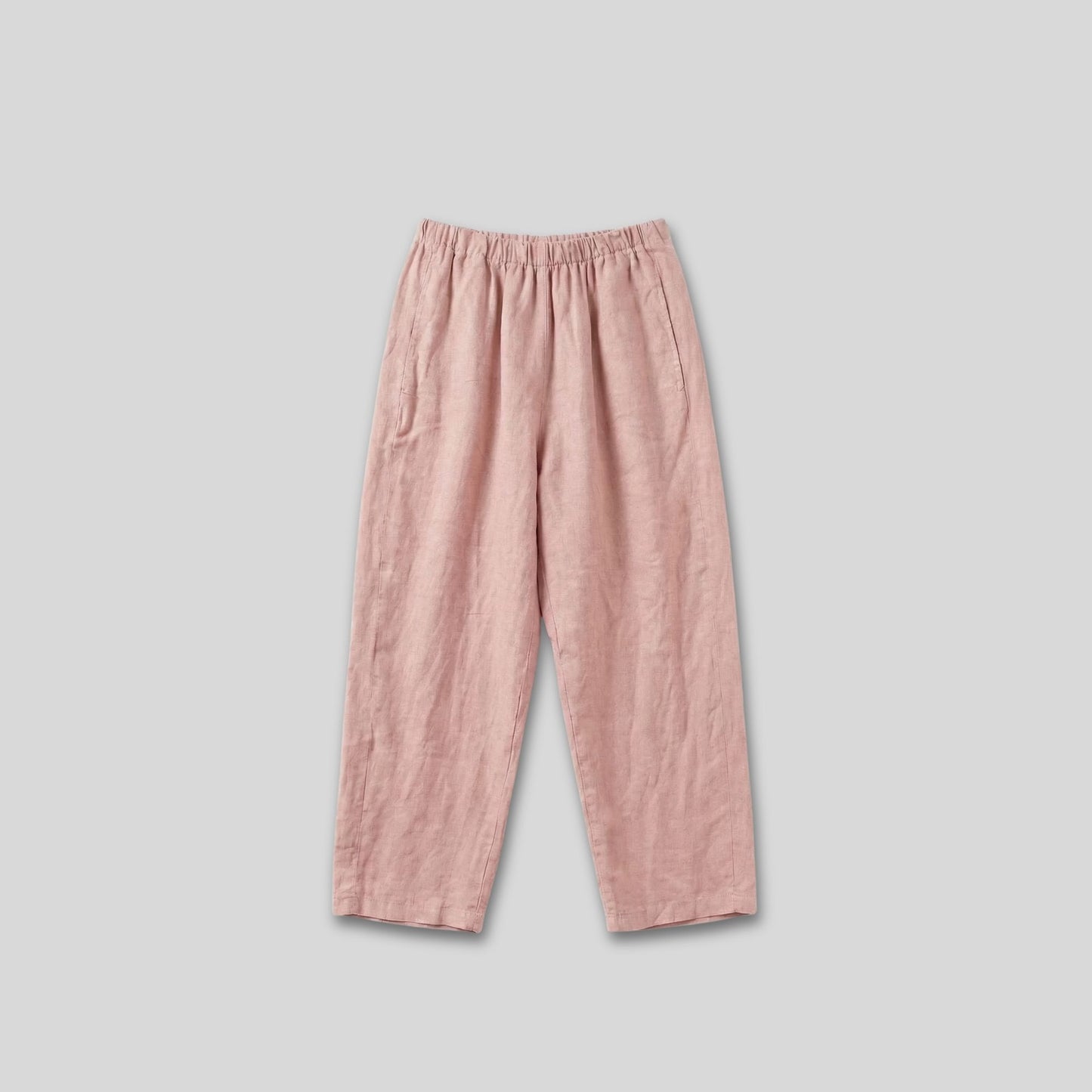 Alma Linen Pants Pale Pink