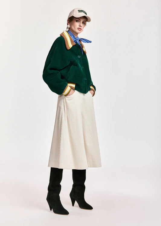 Kamore Knit Jacket Forest Whisper – Essentiel Antwerp