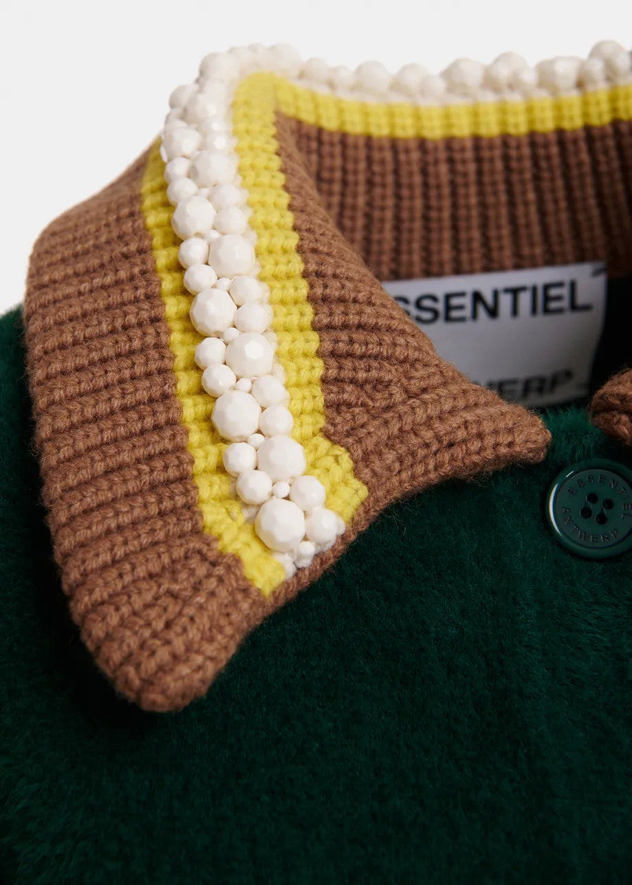 Kamore Knit Jacket Forest Whisper – Essentiel Antwerp