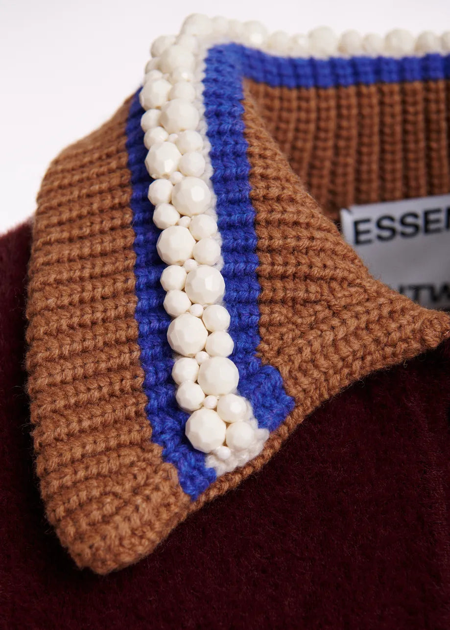 Kamore Knit Jacket Wine Not – Essentiel Antwerp