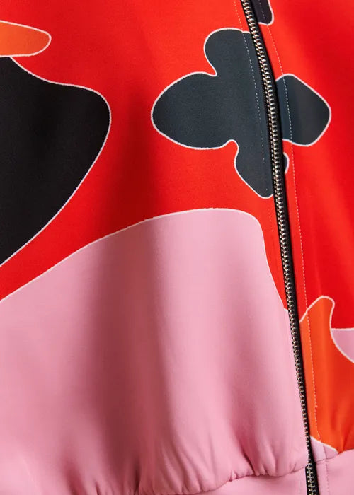 Kiva Print Bomber Jacket