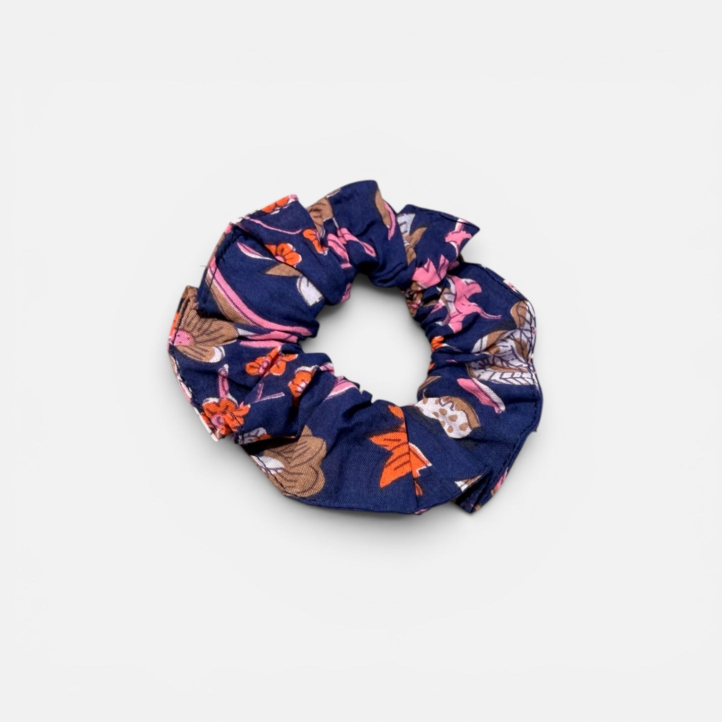 Scrunchie Navy Print