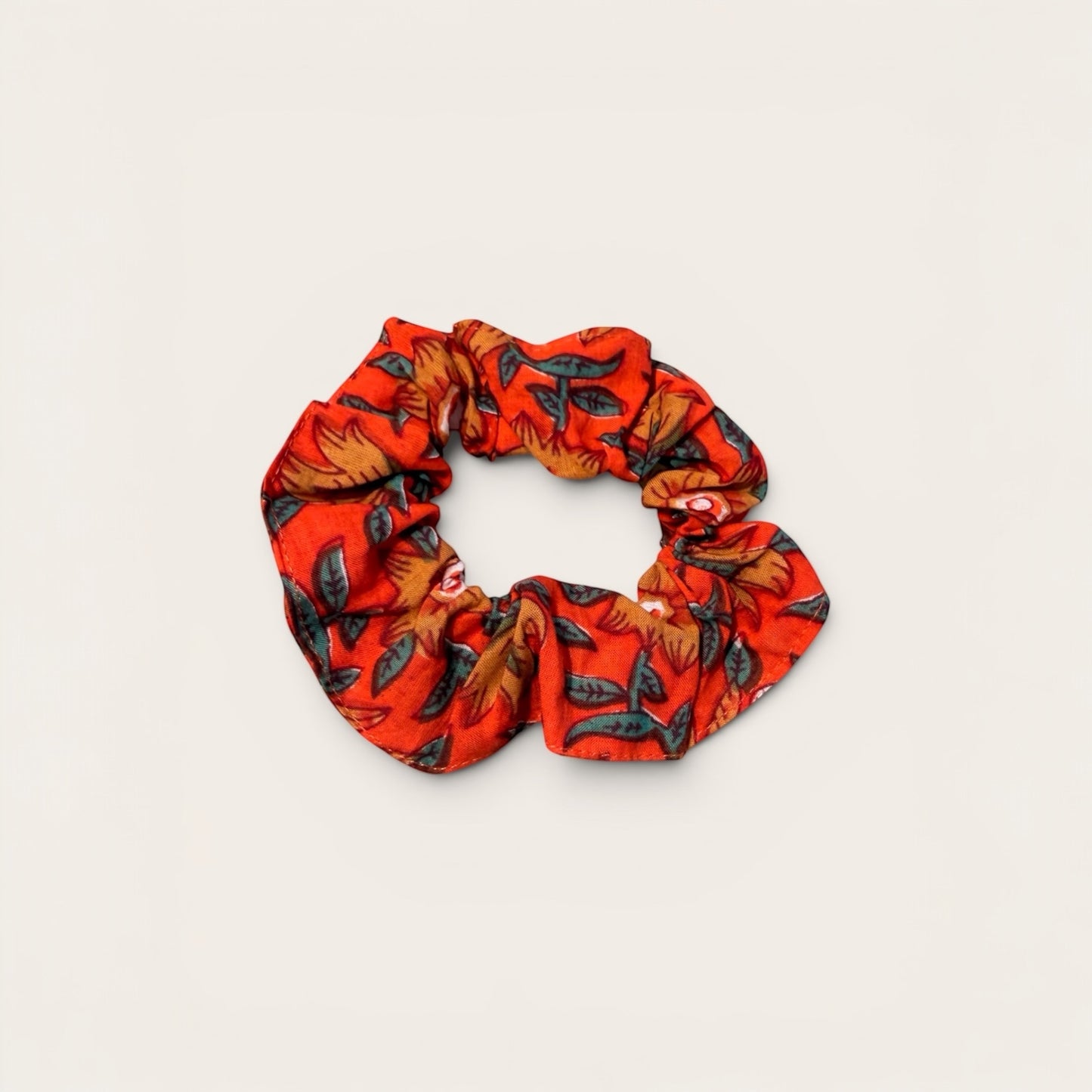 Scrunchie Orange Print