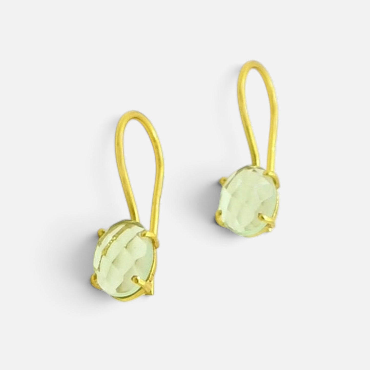 Clara Earrings Green Amethyst