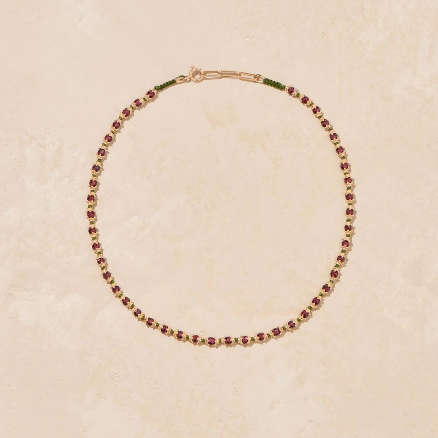 Kamilah Necklace Garnets