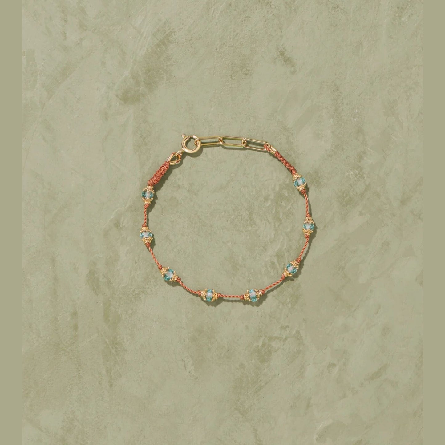 Peony Bracelet Blue Topaze