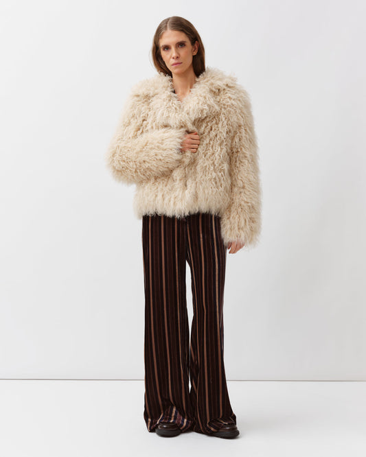 Vado Shearling Jacket Ecru – Diega