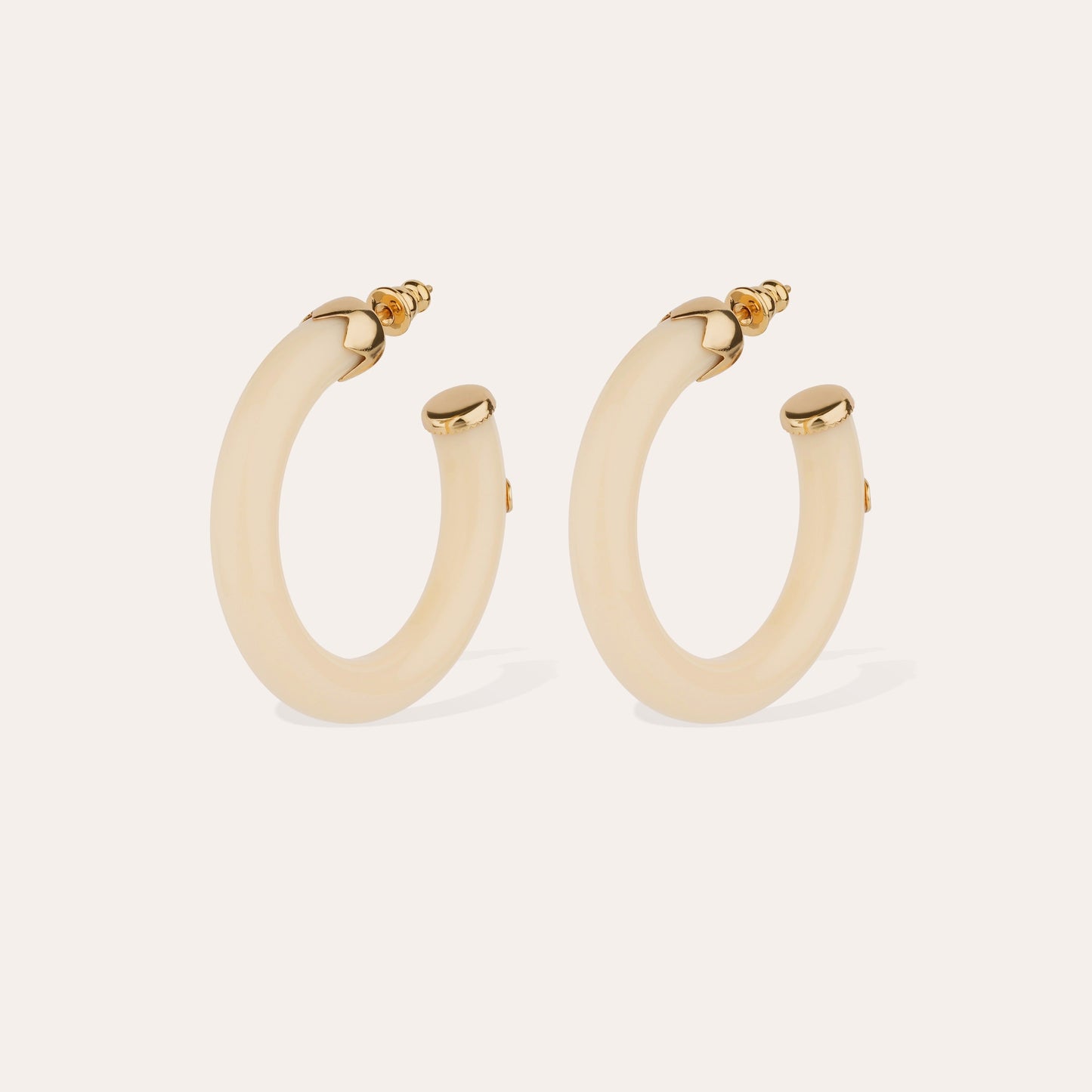 Small Caftan Earrings Ivory