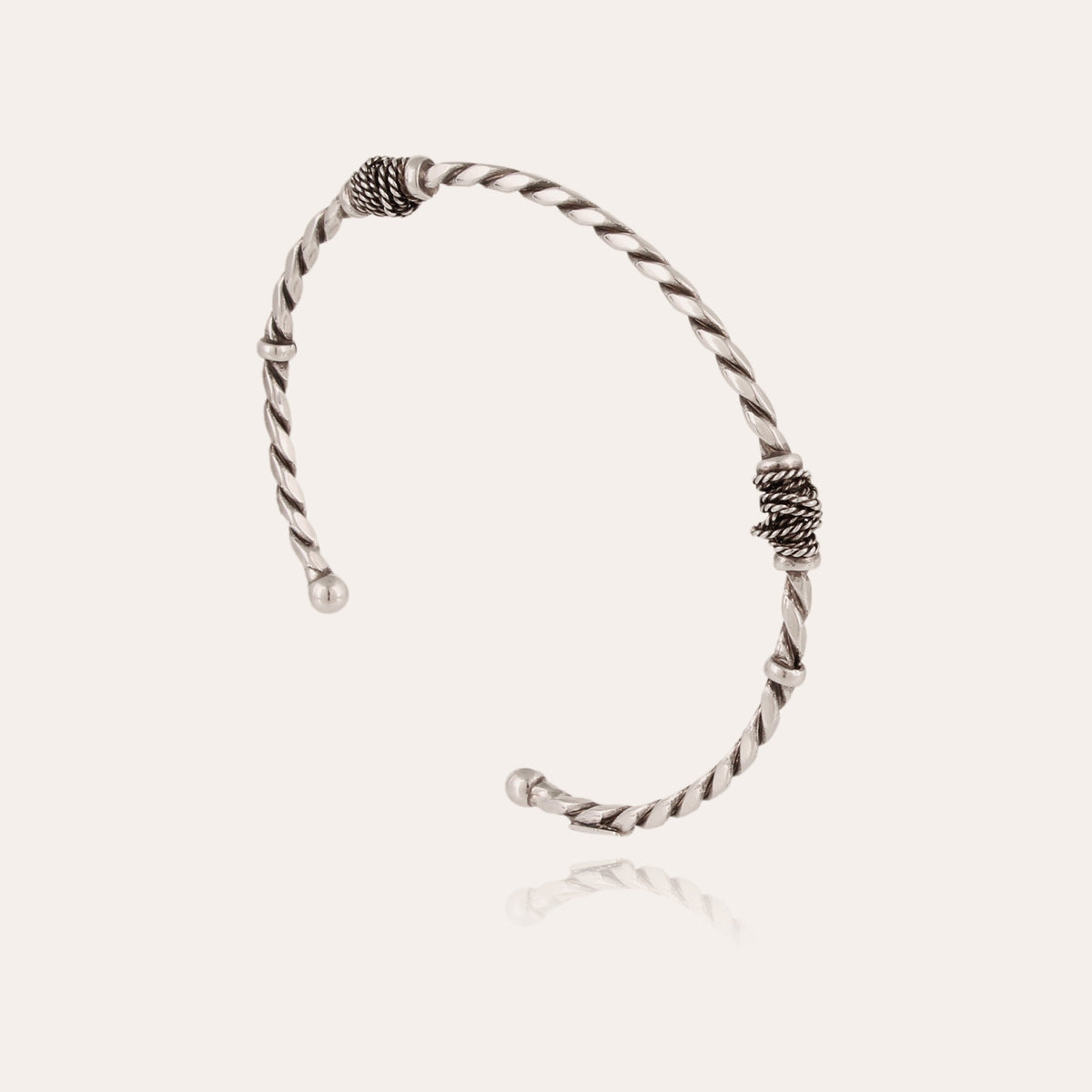 Torsade Small Bangle Silver