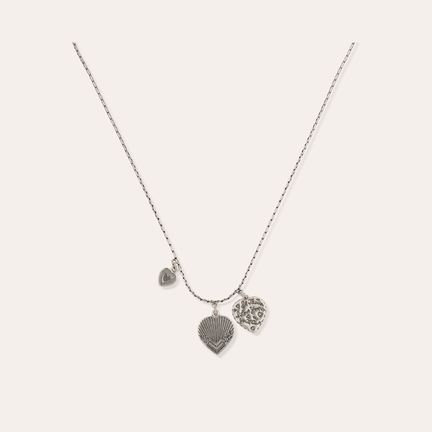 Mini Love Chain Silver Necklace