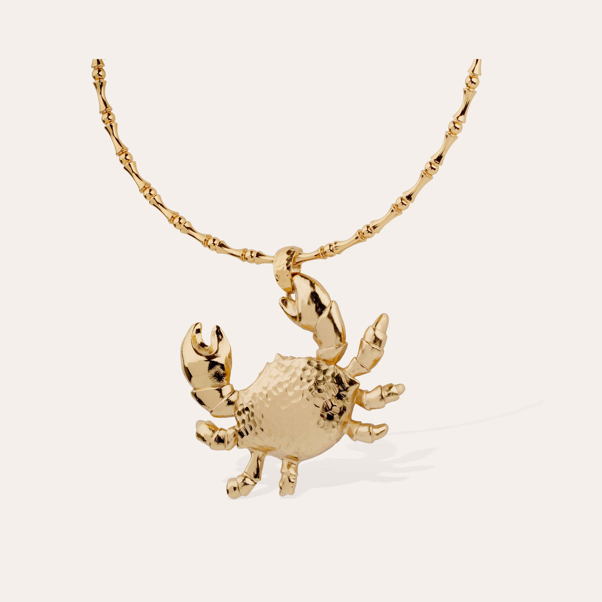 Bambou Krabe Necklace Gold