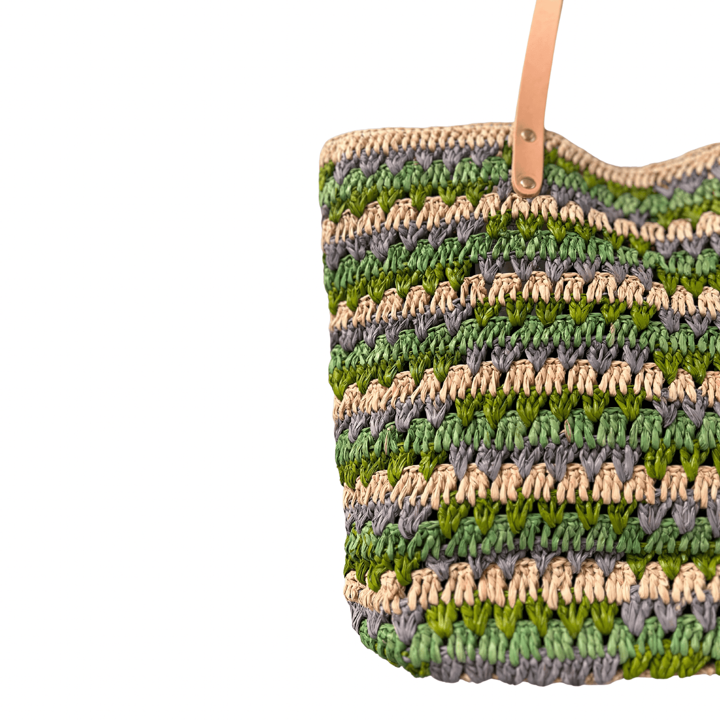 FLARE RAFFIA BAG