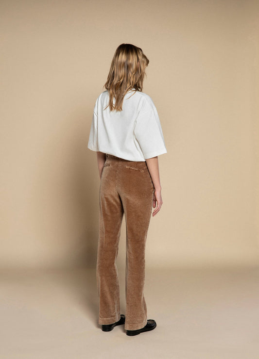 Myths Straight Corduroy Trousers Beige