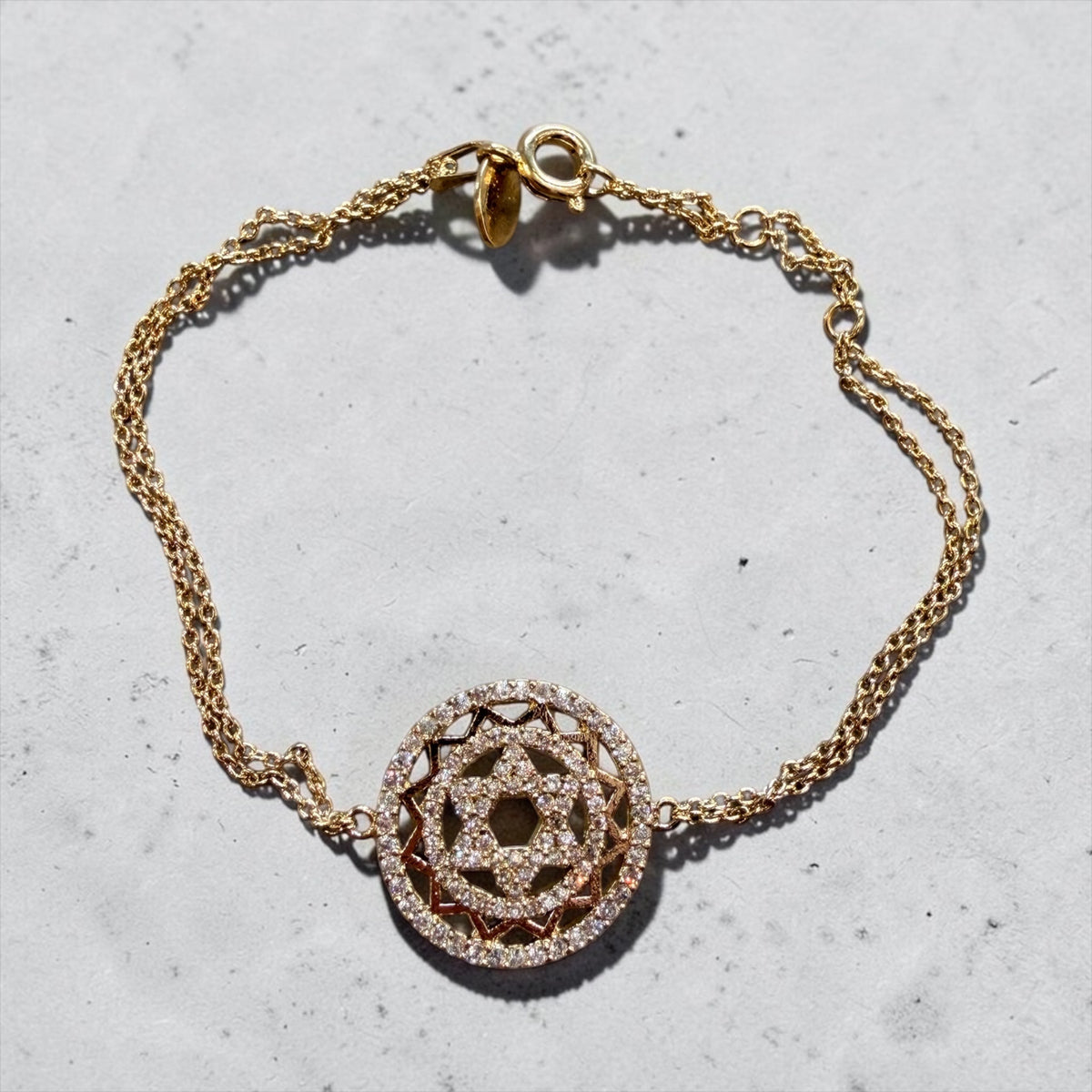 Star of David Zircon Bracelet