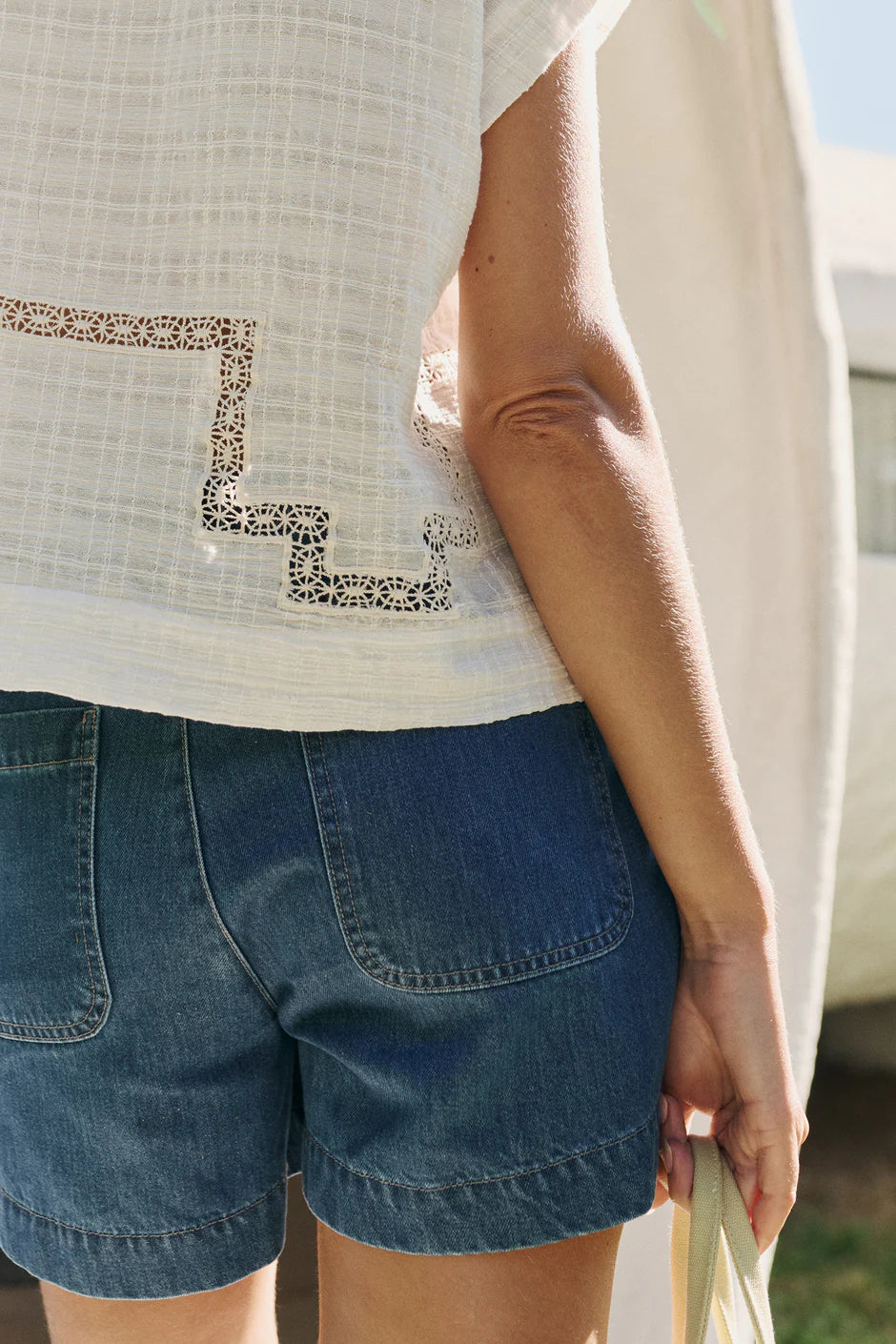Inset Lace Shirt