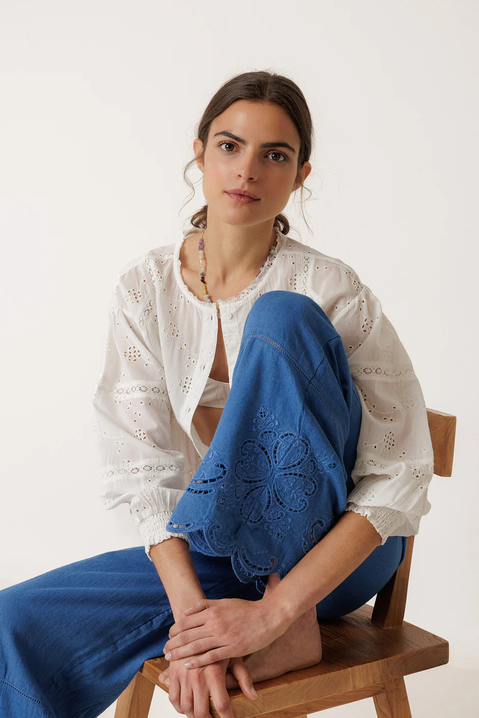 Floral Pants Blue