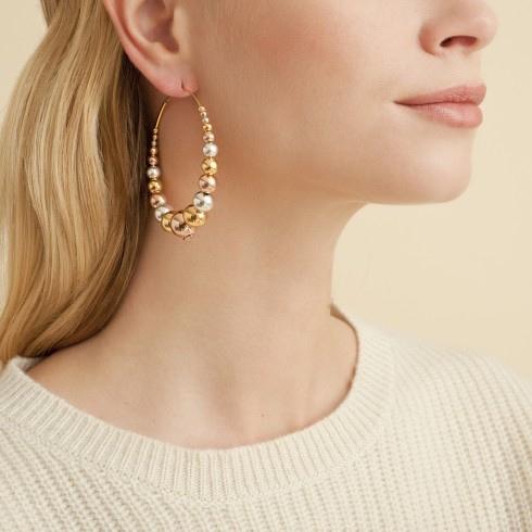 MULTIPERLA HOOPS SILVER