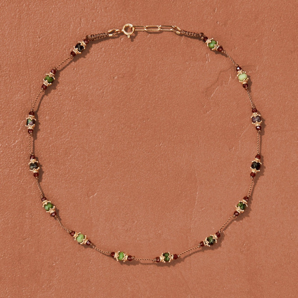Sriphala Necklace Ruby Soizite