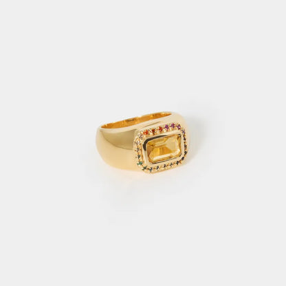 LAU PINKY RING CITRINE