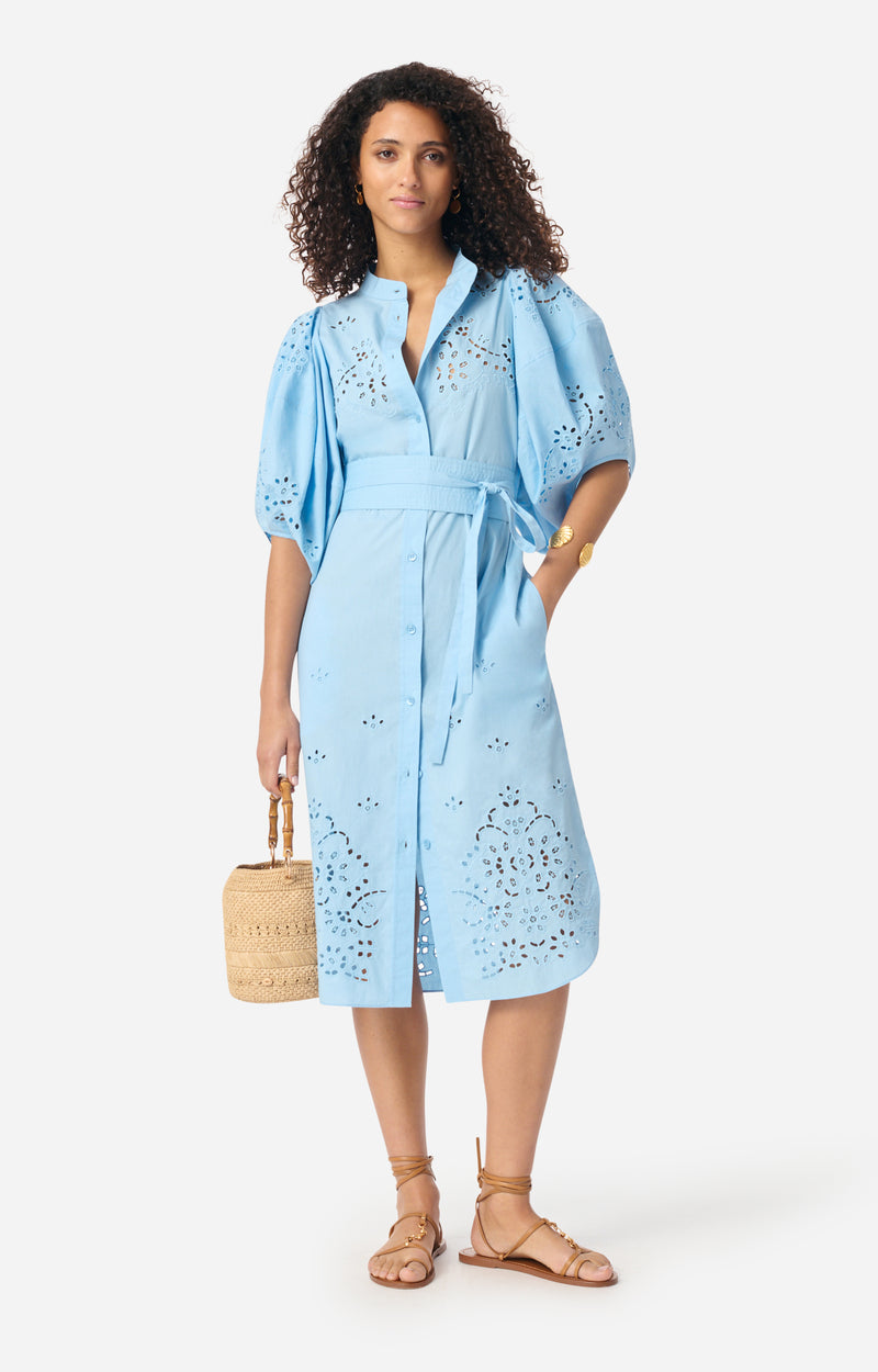 FLORA DRESS BLUE