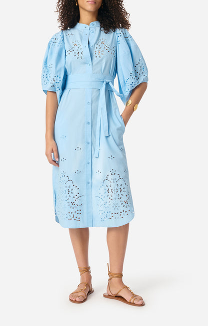 FLORA DRESS BLUE