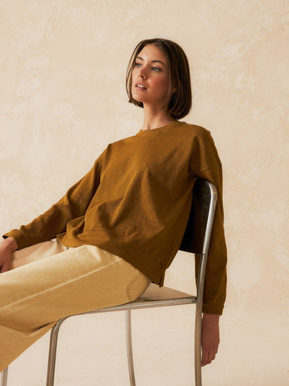 LARA SWEATSHIRT MUSTARD