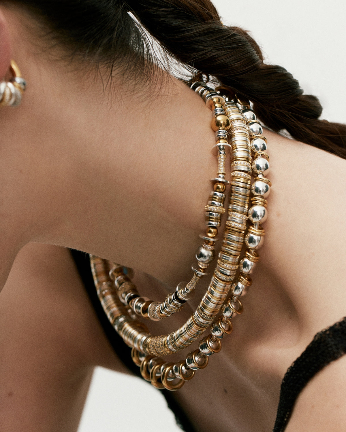 Nefertiti Necklace Gold & Silver – Sigal Paris