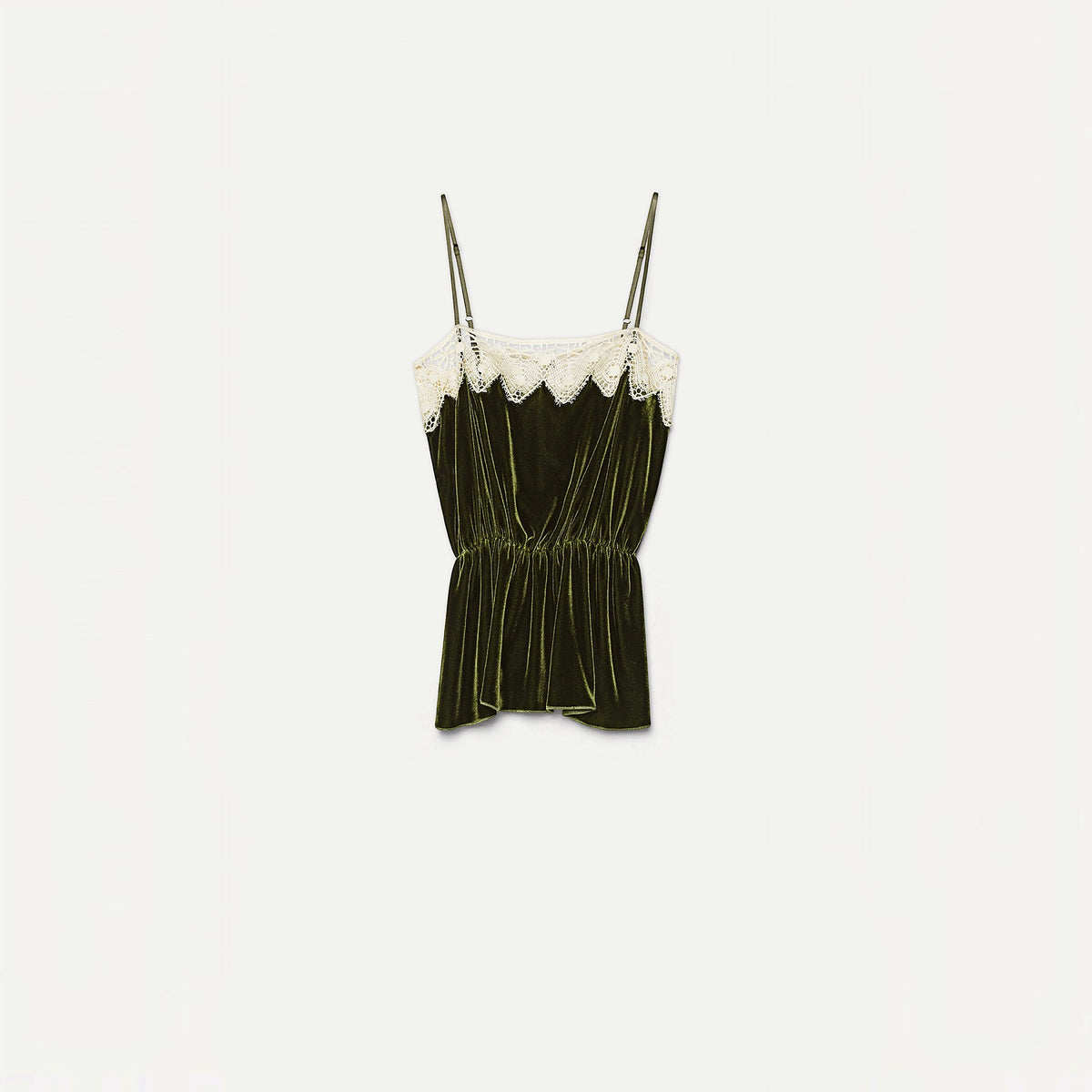 Velvet Top with Lace 15354 Woods