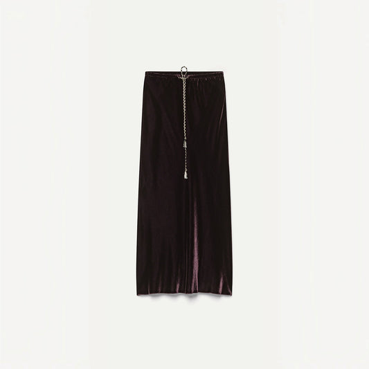 Velvet Midi Skirt 15358 Fondant