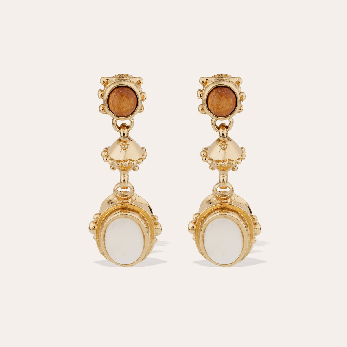 Amarante 3 Earrings Mother of Pearl
