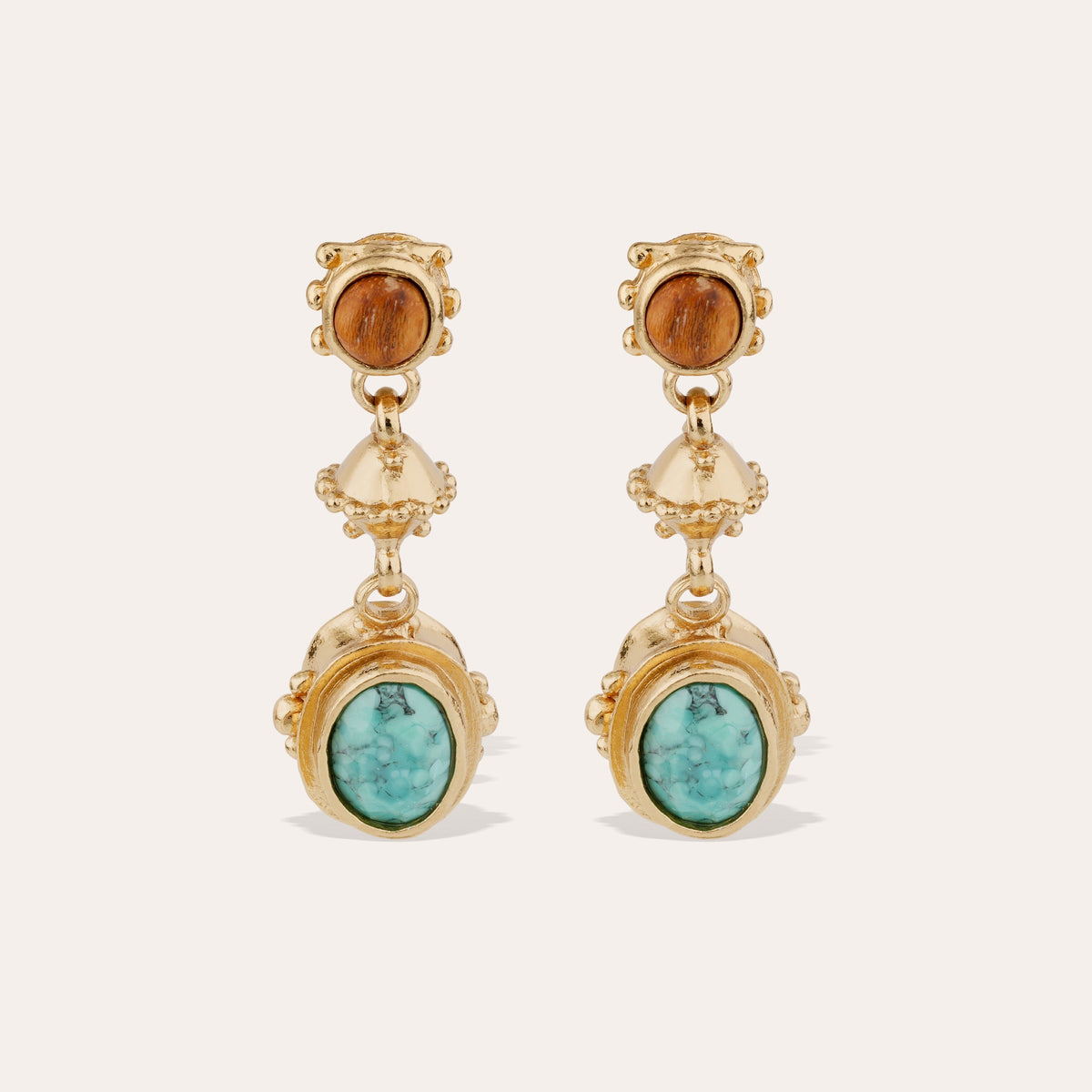 Amarante 3 Earrings Turquoise
